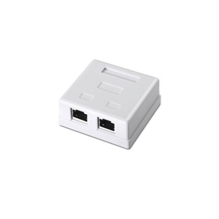Roseta de Superficie Aisens A139-0304/ Cat.6/ 2 Tomas | Red