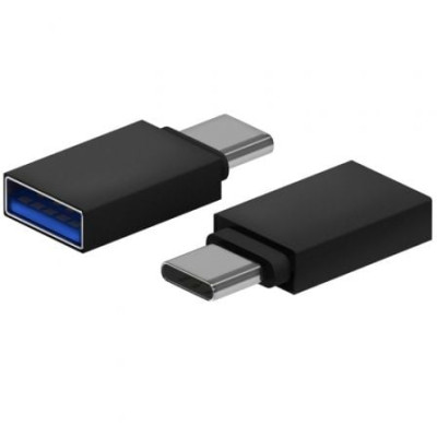 Adaptador USB 3.2 Aisens A108-0717/ USB Hembra - USB Tipo-C Macho/ Negro | USB