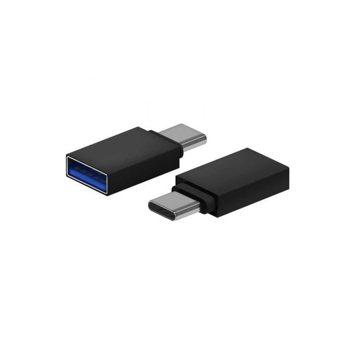 Adaptador USB 3.2 Aisens A108-0717/ USB Hembra - USB Tipo-C Macho/ Negro | USB