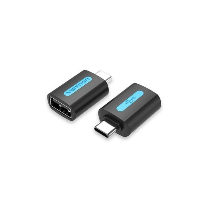 Adaptador USB 2.0 Vention CDTB0/ USB Tipo-C Macho - USB Hembra | USB