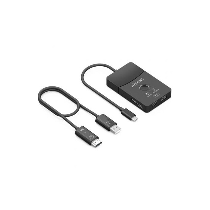 Adaptador/Transmisor de vídeo inalámbrico USB Tipo-C - HDMI Aisens ASWL-H2KDC30M05-BK/ 100W | Vídeo Inalámbrico