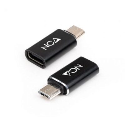 Adaptador Nanocable 10.02.0014/ MicroUSB Macho - USB Tipo-C Hembra | USB