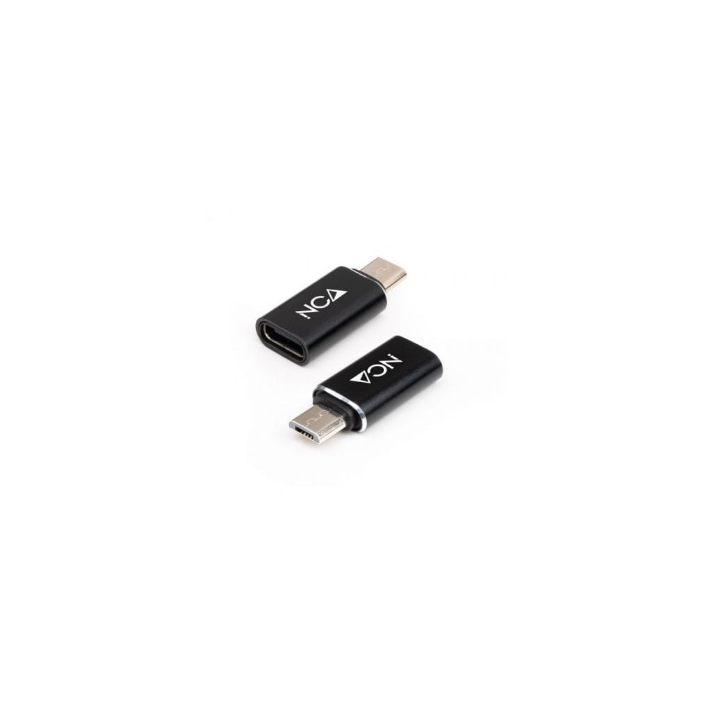 Adaptador Nanocable 10.02.0014/ MicroUSB Macho - USB Tipo-C Hembra | USB