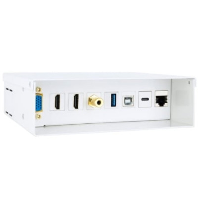 Caja de Conexiones Nanocable 10.35.0004/ VGA - 2x HDMI - Jack 3.5 - USB 3.0 - USB Tipo-C - USB 2.0 - RJ45 | HDMI