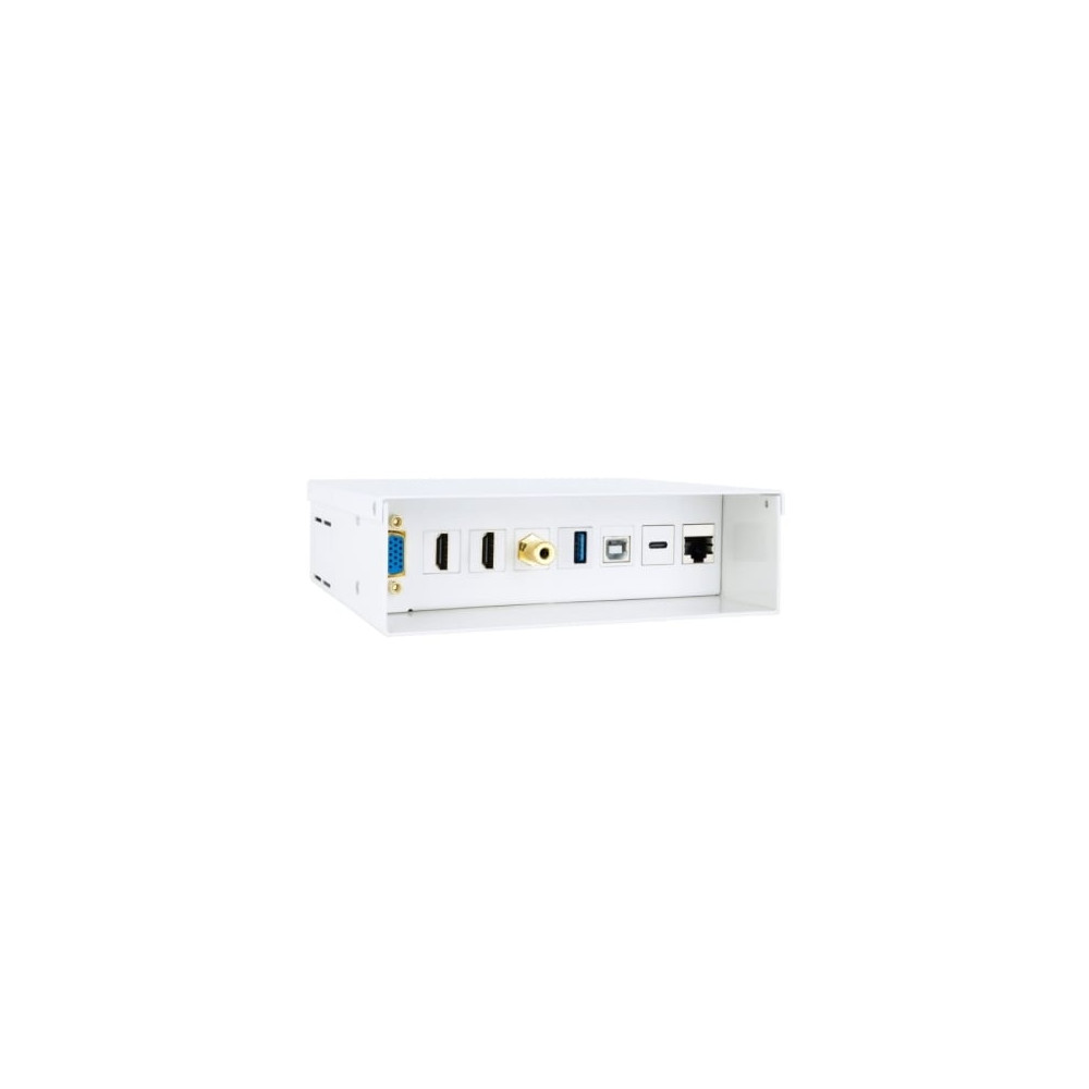 Caja de Conexiones Nanocable 10.35.0004/ VGA - 2x HDMI - Jack 3.5 - USB 3.0 - USB Tipo-C - USB 2.0 - RJ45 | HDMI
