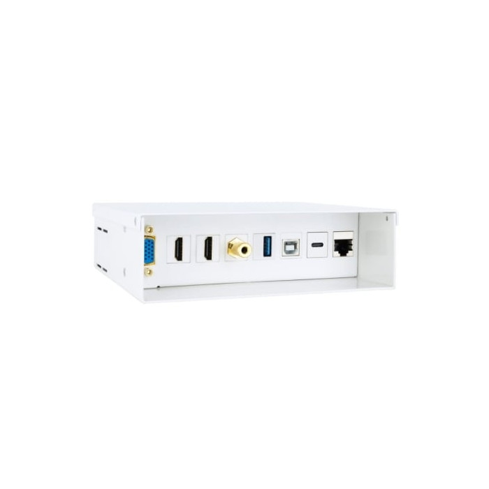 Caja de Conexiones Nanocable 10.35.0004/ VGA - 2x HDMI - Jack 3.5 - USB 3.0 - USB Tipo-C - USB 2.0 - RJ45 | HDMI