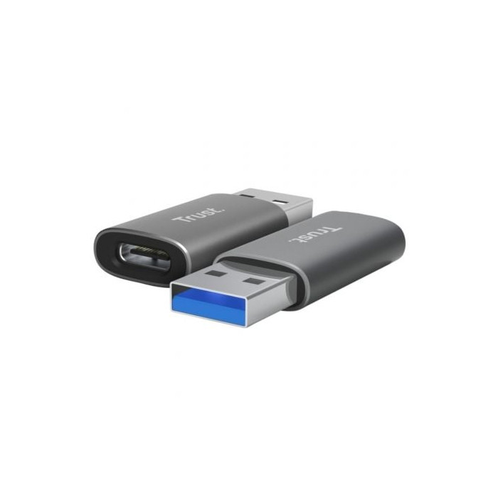 Adaptador USB 3.2 GEN2 Trust Calyx / USB Tipo-C Hembra - USB Macho | USB