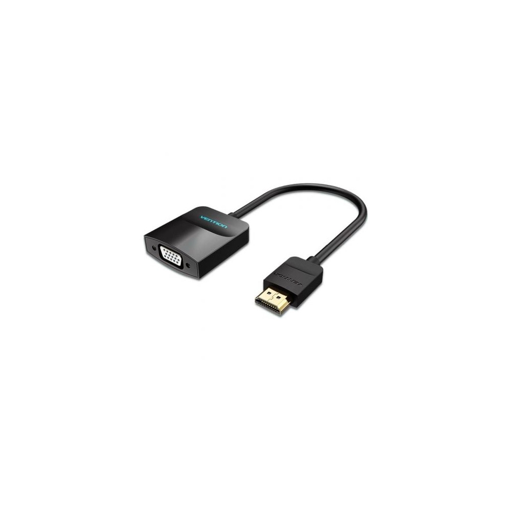 Conversor Vention 42444/ HDMI Macho - VGA Hembra/ Jack 3.5 Hembra/ 15cm/ Negro | HDMI