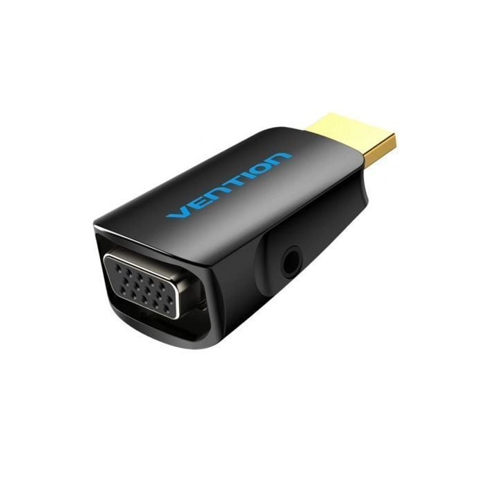 Adaptador Conversor Vention AIDB0/ HDMI Macho a VGA Hembra/ Audio Jack 3.5mm | HDMI