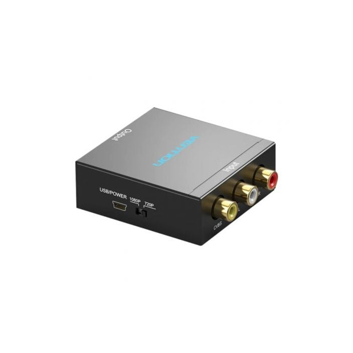 Convertidor RCA a HDMI Vention AEFB0/ RCA Hembra - HDMI Hembra - MiniUSB Hembra | HDMI