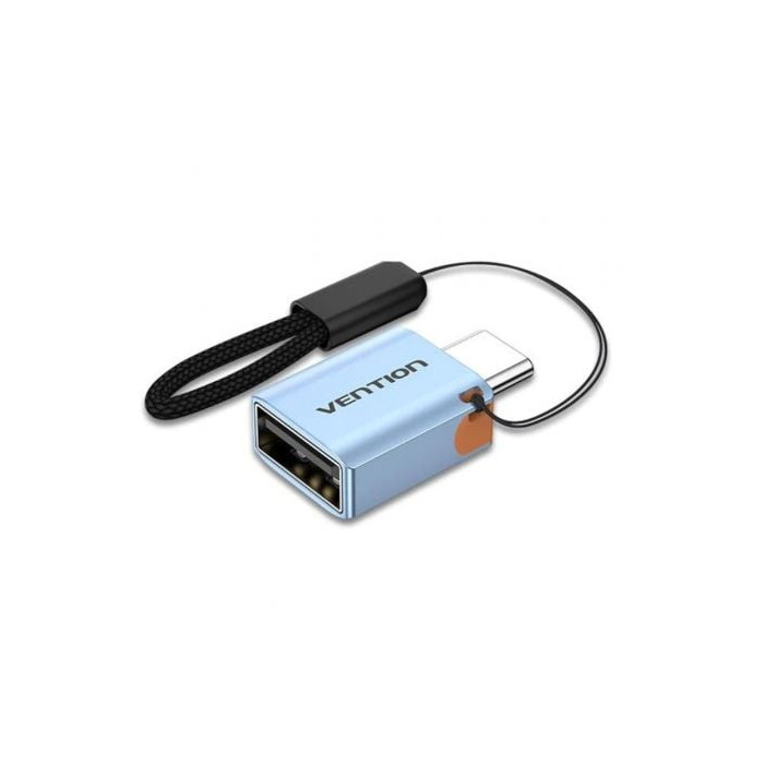 Adaptador OTG USB 3.1 Vention CUBH0/ USB Tipo-C Macho - USB Hembra/ Azul | USB