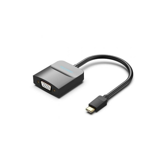 Adaptador USB Tipo-C Vention TDDBB/ USB Tipo-C Macho - VGA Hembra | HDMI