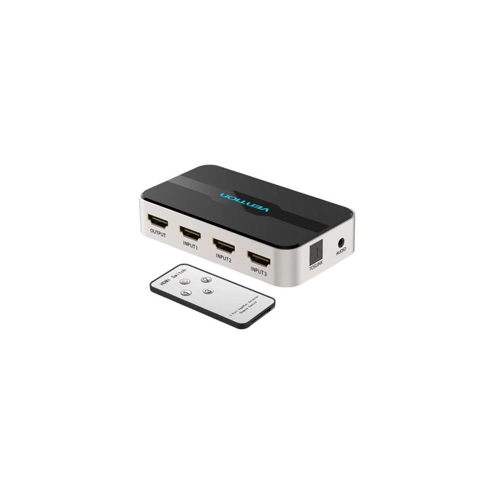 Duplicador HDMI Vention AFJH0/ 3x HDMI Hembra - HDMI Macho / 1x Audio | HDMI