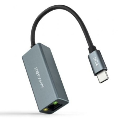 Adaptador Tipo-C - RJ45 Nanocable 10.03.0406/ 1000Mbps | USB
