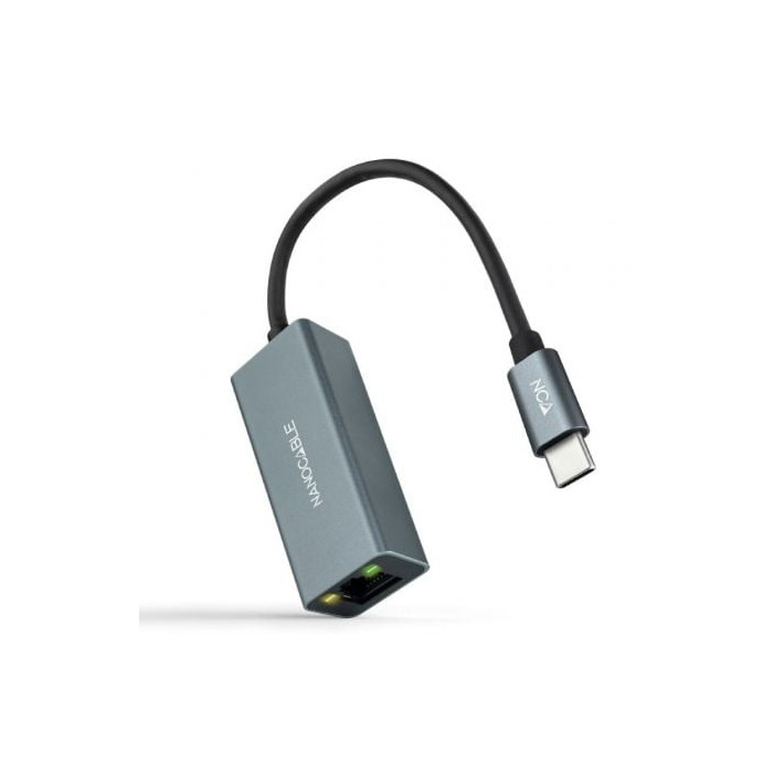 Adaptador Tipo-C - RJ45 Nanocable 10.03.0406/ 1000Mbps | USB