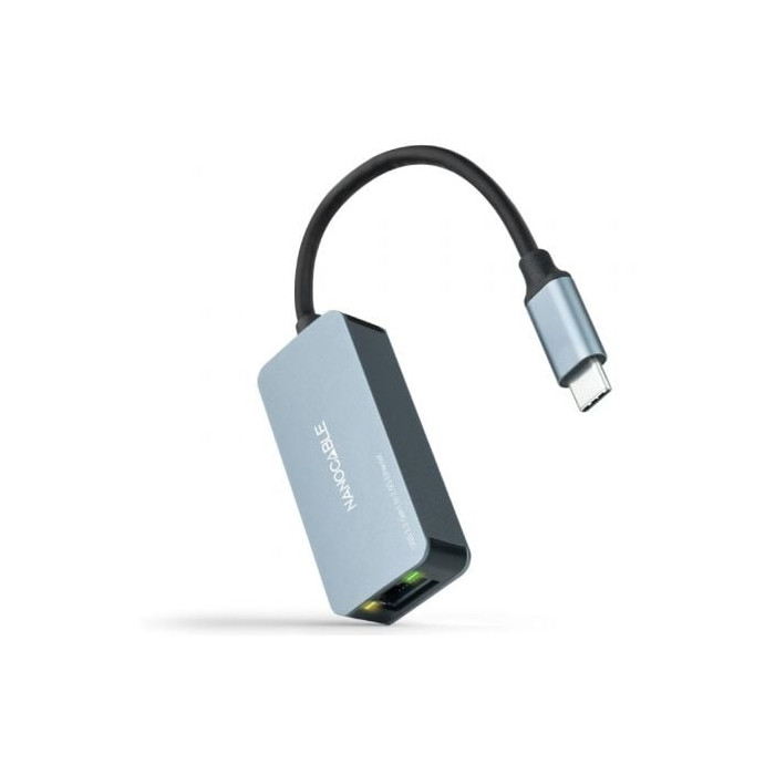 Adaptador USB Tipo-C - RJ45 Nanocable 10.03.0410/ 2500Mbps | USB