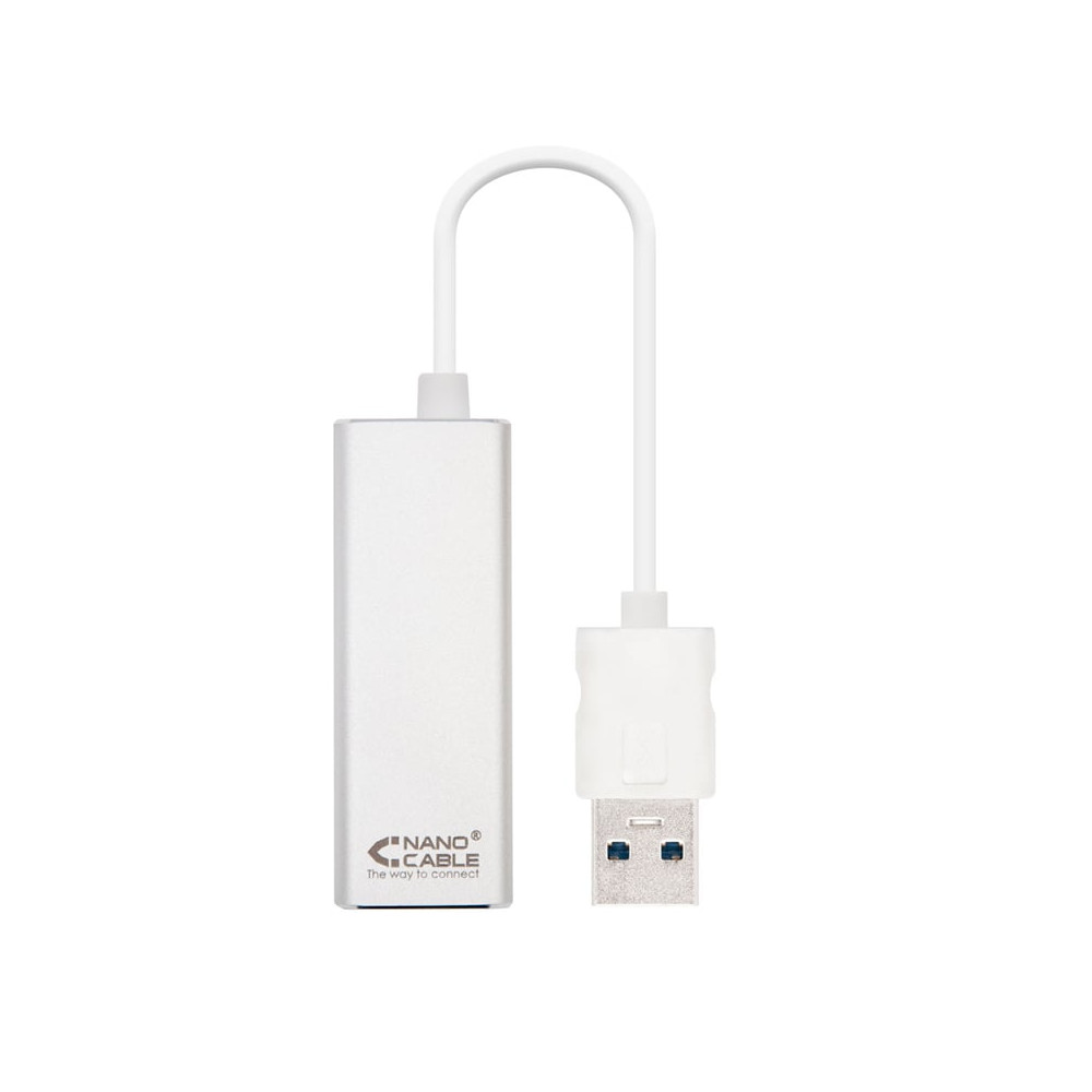 Adaptador USB 3.0 - RJ45 Nanocable 10.03.0401/ 1000Mbps | USB