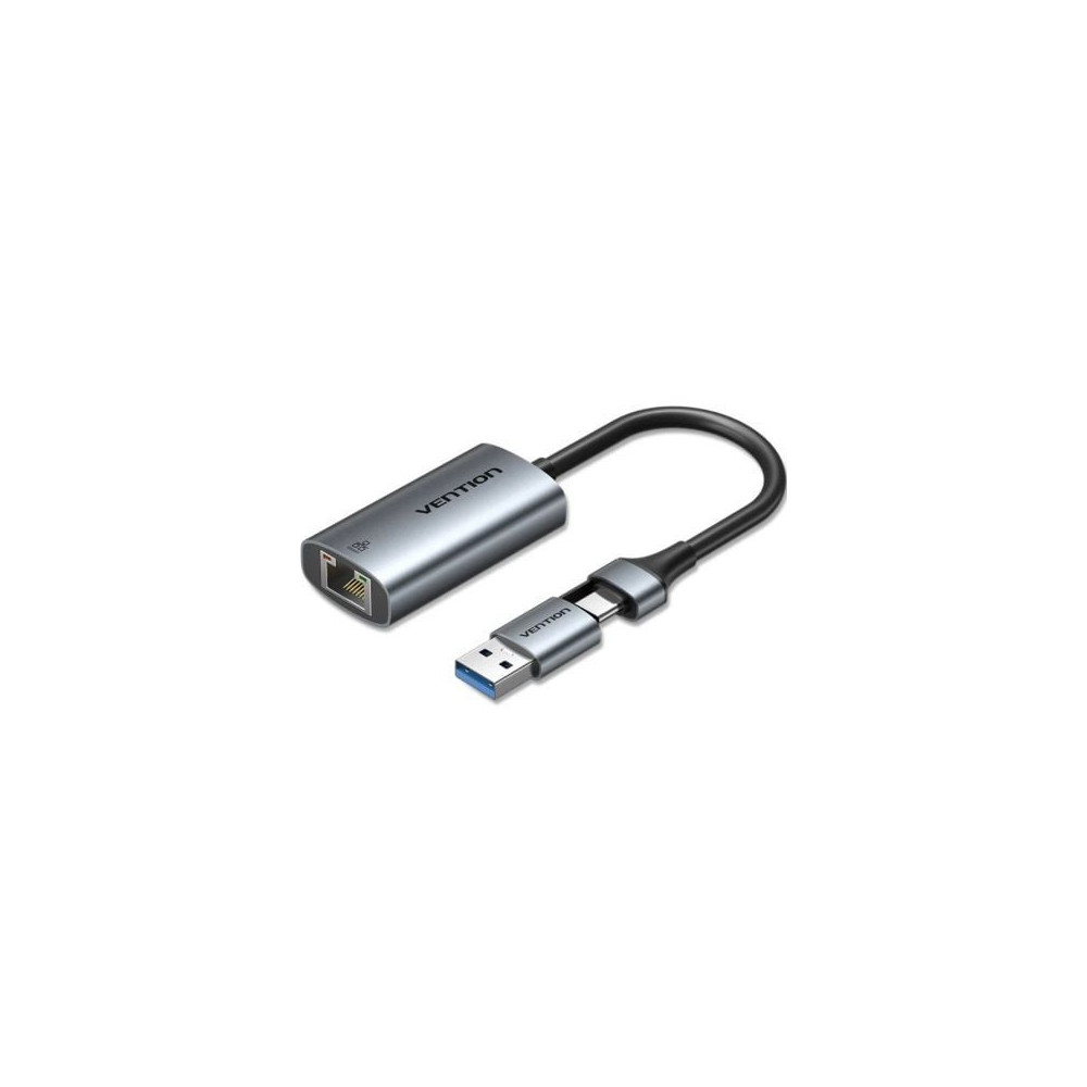 Adaptador USB/USB Tipo-C - RJ45 Vention CFQHB/ 1000Mbps | USB