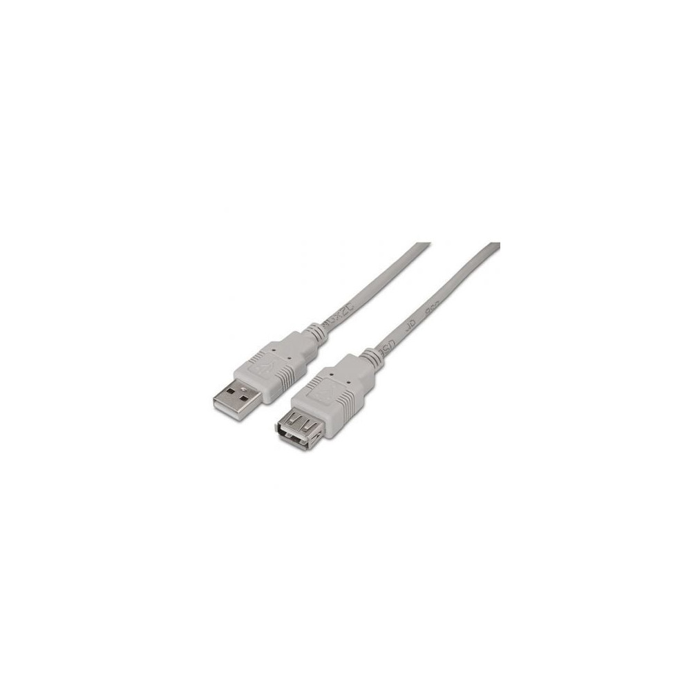 Cable Alargador USB 2.0 Aisens A101-0013/ USB Macho - USB Hembra/ Hasta 2.5W/ 60Mbps/ 1.8m/ Beige | USB