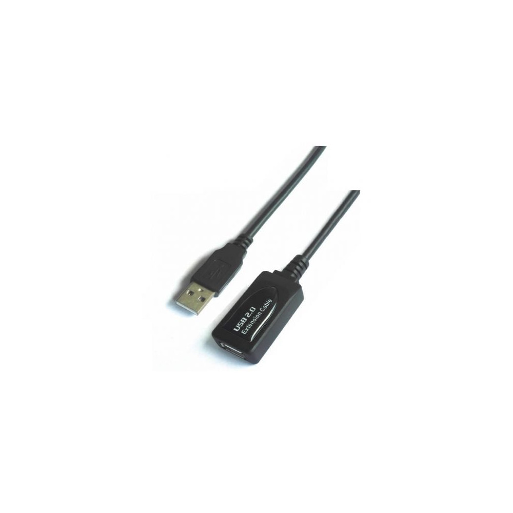 Cable Alargador USB 2.0 Aisens A101-0018/ USB Macho - USB Hembra/ Hasta 2.5W/ 60Mbps/ 5m/ Negro | USB