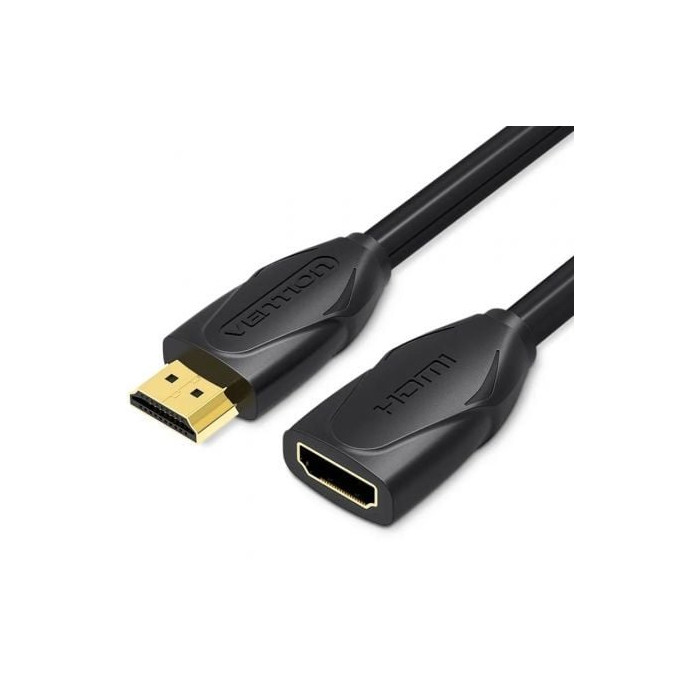 Cable Alargador HDMI Vention VAA-B06-B300/ HDMI Macho - HDMI Hembra/ 3m/ Negro | HDMI
