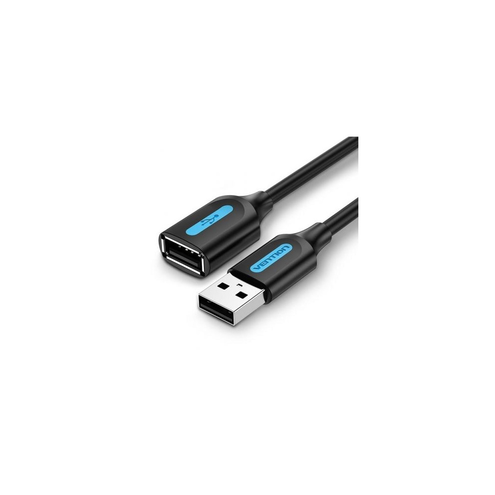 Cable Alargador USB 2.0 Vention CBIBH/ USB Macho - USB Hembra/ 480Mbps/ 2m/ Negro | USB