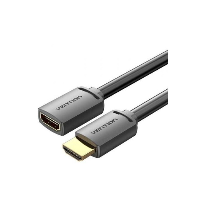 Cable Alargador HDMI 4K Vention AHCBH/ HDMI Macho - HDMI Hembra/ 2m/ Negro | HDMI