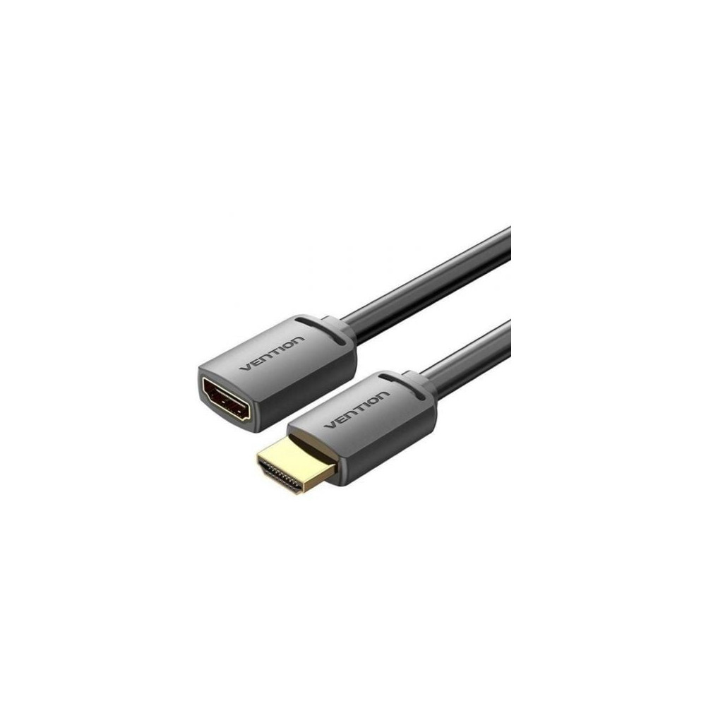 Cable Alargador HDMI 4K Vention AHCBI/ HDMI Macho - HDMI Hembra/ 3m/ Negro | HDMI