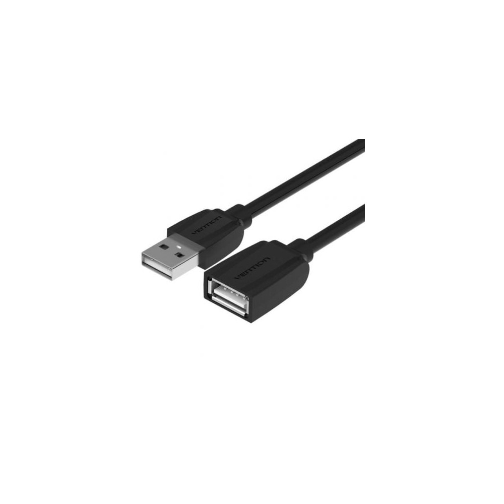 Cable Alargador USB 2.0 Vention VAS-A44-B500/ USB Macho - USB Hembra/ 5m/ Negro | USB
