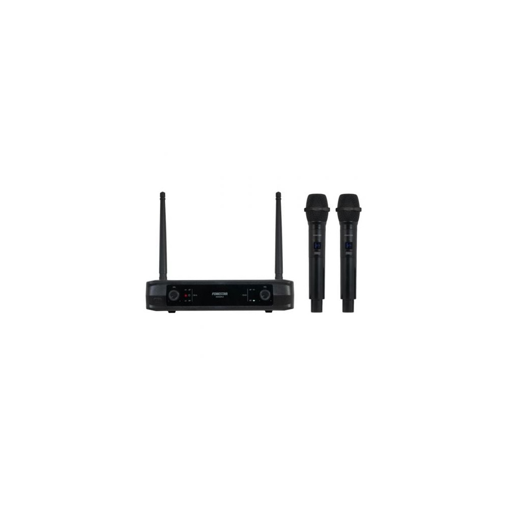 Micrófono Inalámbrico Doble Mano UHF Fonestar SONAIR-2M/ Incluye Receptor | Micrófonos