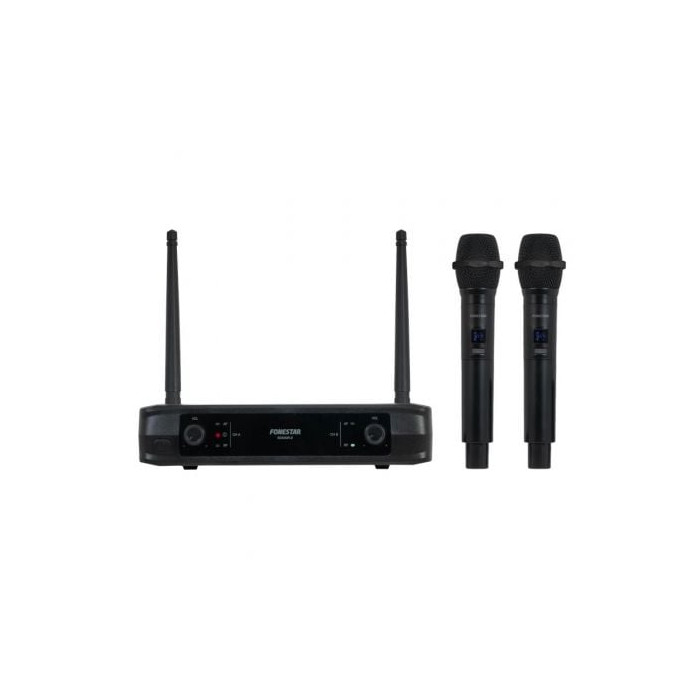Micrófono Inalámbrico Doble Mano UHF Fonestar SONAIR-2M/ Incluye Receptor | Micrófonos