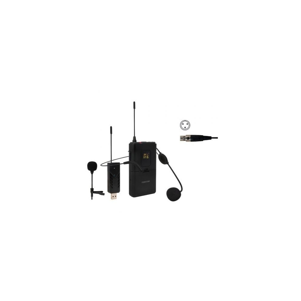 Micrófono de cabeza y solapa UHF Fonestar WI-MIC | Micrófonos