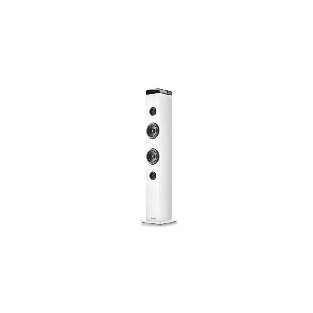 Torre de Sonido con Bluetooth NGS SKY CHARM PRO/ 80W/ 2.0/ Blanca | Altavoces
