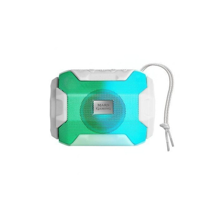 Altavoz con Bluetooth Mars Gaming MSBAXW/ 10W/ 1.0/ Blanco | Altavoces