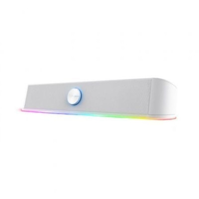 Barra de Sonido Trust Gaming GXT 619 Thorne/ 12W/ 2.0/ Blanca | Barras de Sonido