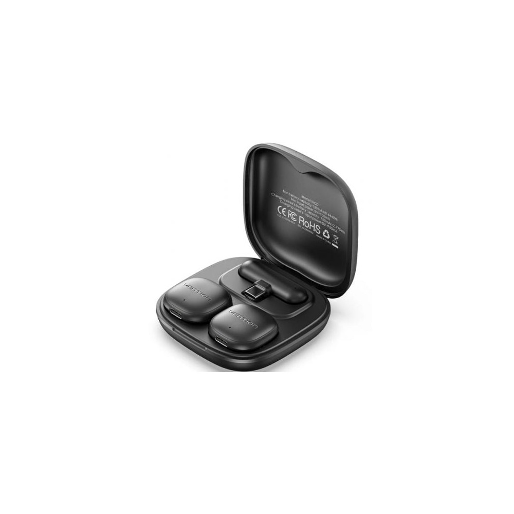 Micrófono Inalámbrico con Clip Vention Lavalier NCDB0/ USB Tipo-C/ Lightning/ Incluye Receptor/ 2 unidades | Micrófonos