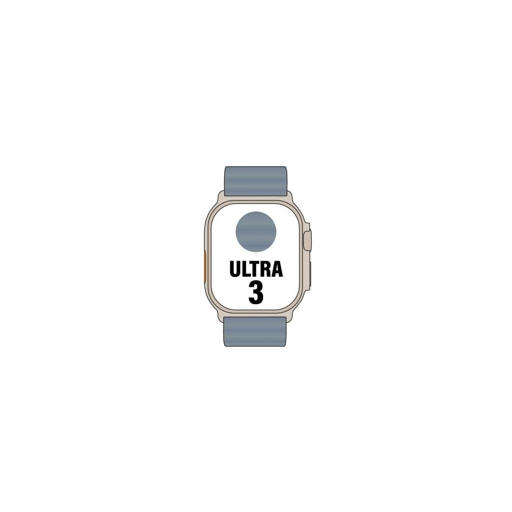 Apple Watch Ultra 3 GPS/ Cellular 49mm Caja de Titanio Natural/ Correa Ocean Azul Naútico | Apple Watch