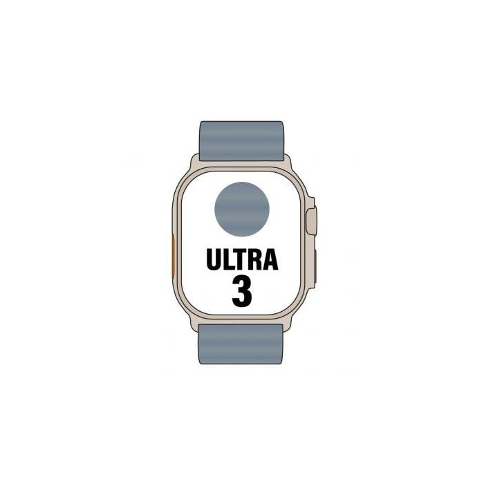 Apple Watch Ultra 3 GPS/ Cellular 49mm Caja de Titanio Natural/ Correa Ocean Azul Naútico | Apple Watch