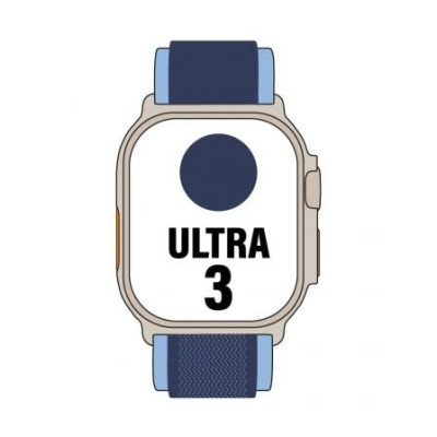 Apple Watch Ultra 3/ GPS/ Cellular/ 49mm/ Caja de Titanio Natural/ Correa Loop Trail Azul/azul brillante S/M | Apple Watch