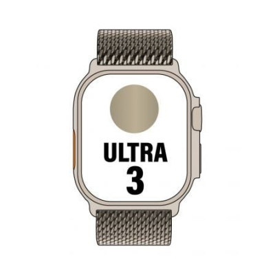 Apple Watch Ultra 3/ GPS/ Cellular/ 49mm/ Caja de Titanio Natural/ Correa Milanese M | Apple Watch