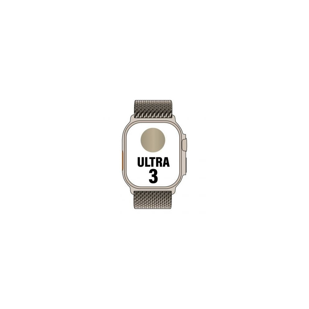 Apple Watch Ultra 3/ GPS/ Cellular/ 49mm/ Caja de Titanio Natural/ Correa Milanese M | Apple Watch