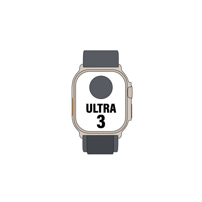 Apple Watch Ultra 3/ GPS/ Cellular/ 49mm/ Caja Titanio Negro/ Correa Loop Alpine Negra S | Apple Watch