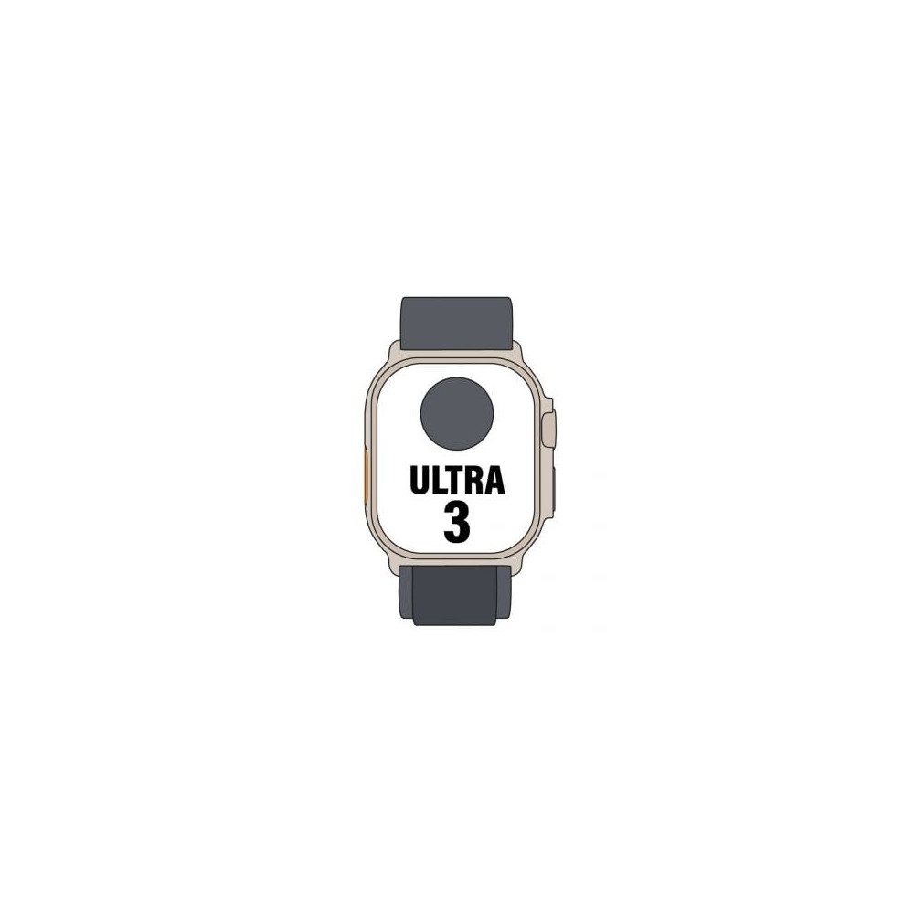 Apple Watch Ultra 3/ GPS/ Cellular/ 49mm/ Caja Titanio Negro/ Correa Loop Alpine Negra L | Apple Watch