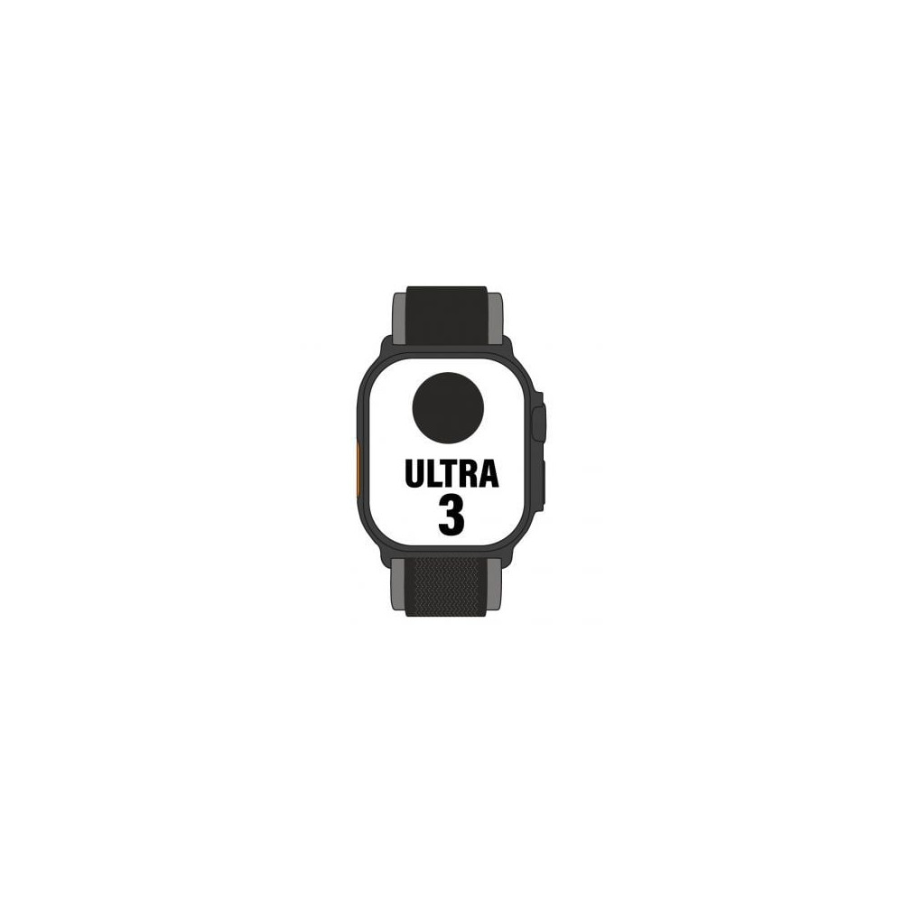 Apple Watch Ultra 3/ GPS/ Cellular/ 49mm/ Caja Titanio Negro/ Correa Trail Loop Negra M/L | Apple Watch