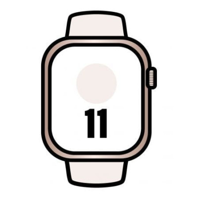 Apple Watch Series 11/ GPS/ 46mm/ Oro Rosa/ Correa Deportiva Rosa rubor (S/M) | Apple Watch