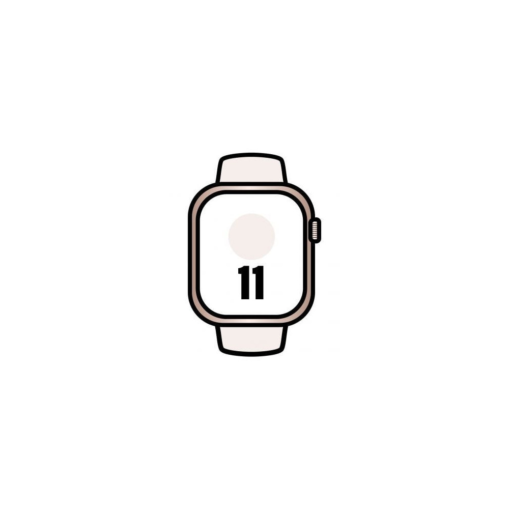 Apple Watch Series 11/ GPS/ 46mm/ Oro Rosa/ Correa Deportiva Rosa rubor (M/L) | Apple Watch