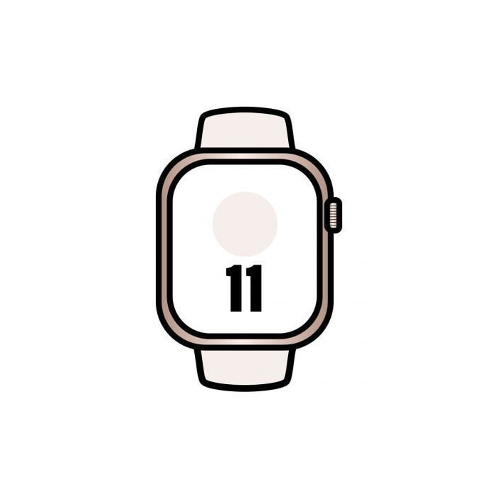 Apple Watch Series 11/ GPS/ 46mm/ Oro Rosa/ Correa Deportiva Rosa rubor (M/L) | Apple Watch