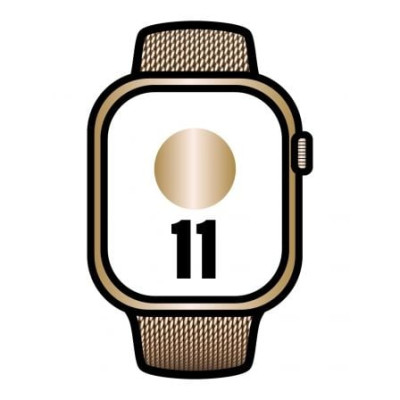 Apple Watch Series 11/ GPS/ Cellular/ 42mm/ Titanio Dorado/ Correa Dorada Milanese Loop | Apple Watch