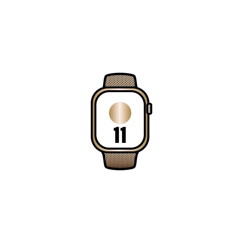 Apple Watch Series 11/ GPS/ Cellular/ 42mm/ Titanio Dorado/ Correa Dorada Milanese Loop | Apple Watch