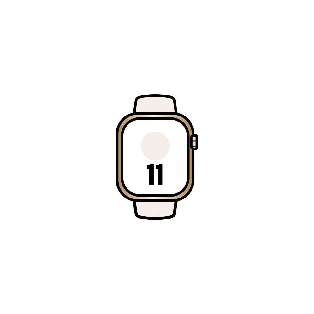 Apple Watch Series 11/ GPS/ Cellular/ 46mm/ Titanio Dorado/ Correa Deportiva Rosa Rubor M/L | Apple Watch